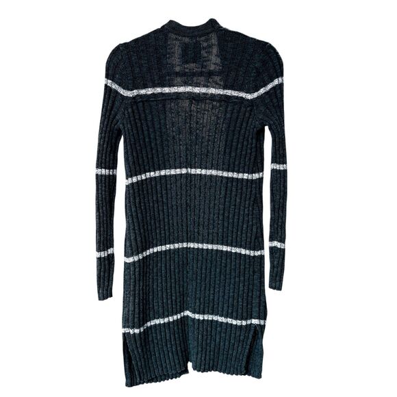 Hollister Long Knit Cardigan Open Front Sweater with Pockets Women's Size XS - Picture 2 of 6